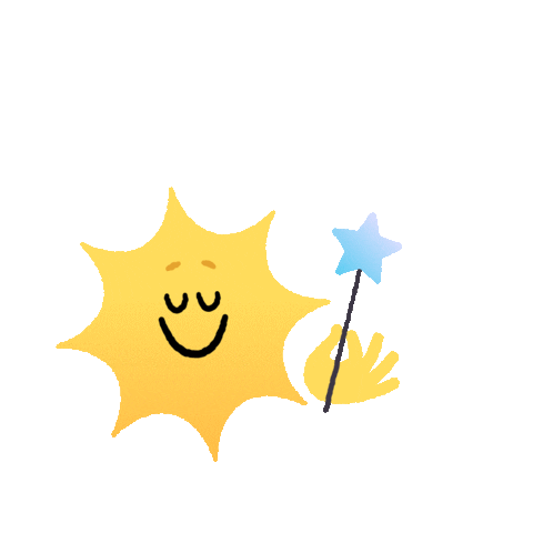 Happy Sun Sticker by Mauro Gatti