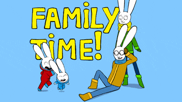 Family Time Love GIF by Simon Super Rabbit