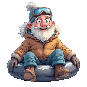 Winter Snowing Sticker