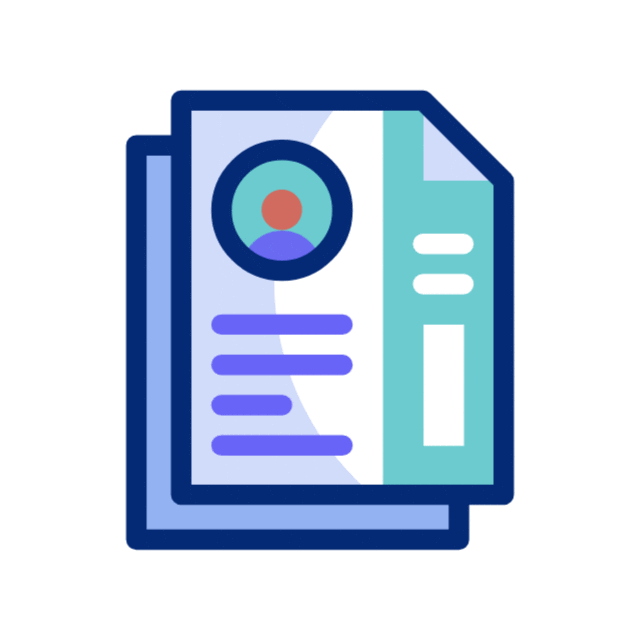 Icon of a document representing resume optimization