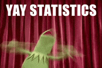 targeted email marketing - Kermit the Frog GIF "yay statistics"