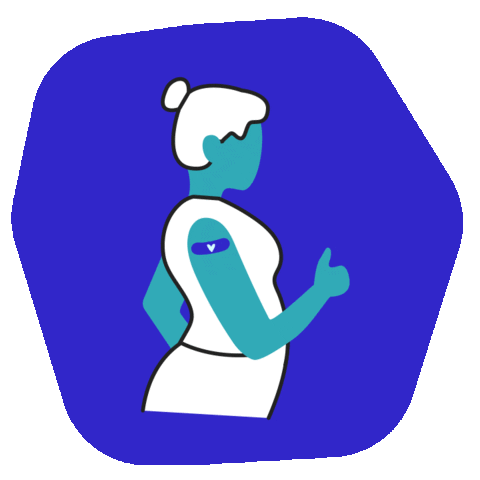 Vaccine Thumbs Up Sticker by Tia