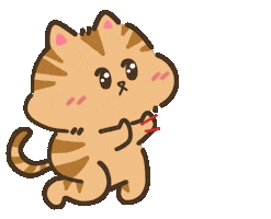 Love You Cat Sticker