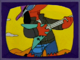 The Simpsons Guitar GIF
