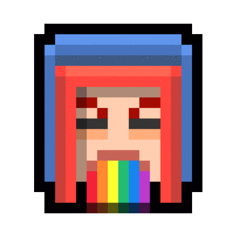 Pixel Rainbow Sticker by Minecraft