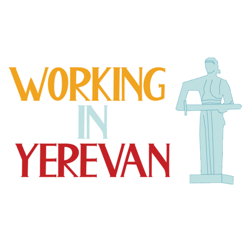 Working Yerevan Armenia Sticker by Birthright Armenia