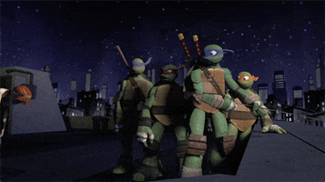 high school running GIF by Teenage Mutant Ninja Turtles