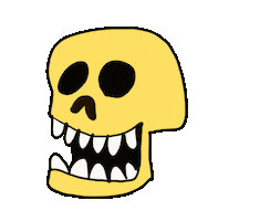 Laugh Skull Sticker