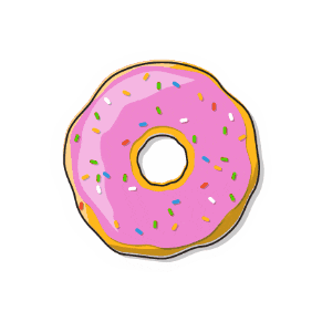 Donut Eating Sticker by Studentreasures Publishing