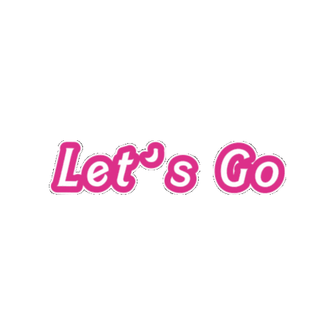 Lets Go Pink Sticker by AJ Yates Inc.