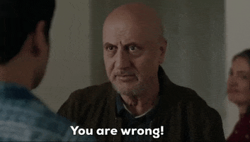 You Are Wrong GIF by Anupam Kher