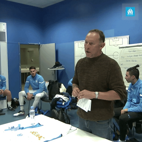 Coach Manager GIF by Olympique de Marseille