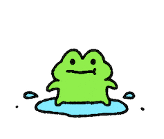 Doodle Frog Sticker
