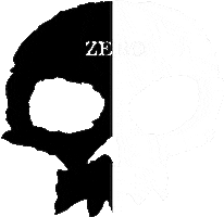 Black White Skate Sticker by Zero Skateboards