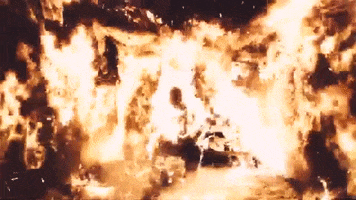 On Fire Immolation GIF by Kanye West