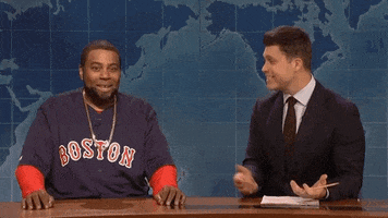 SNL gif. Kenan Thompson portraying David Ortiz on Weekend Update responds to Colin Jost enthusiastically, saying, “Yeah, man! Just like the concept, bro.”
