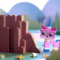 nervous cat GIF by LEGO