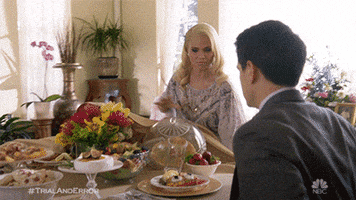 dinner party lol GIF by NBC