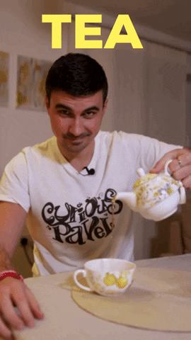 Afternoon Tea Smile GIF by Curious Pavel