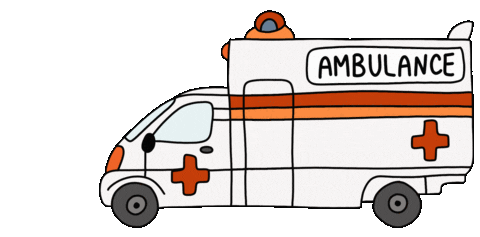 ambulance driving gif