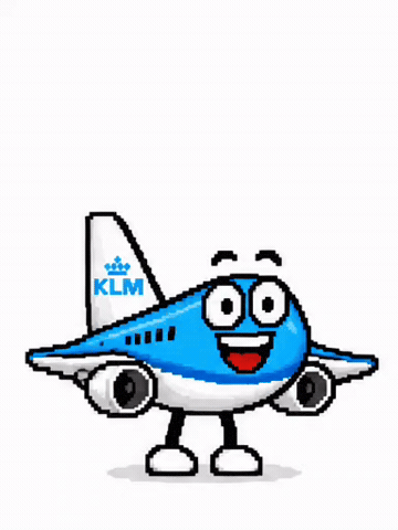 Plane Klm GIF by thomasvloog