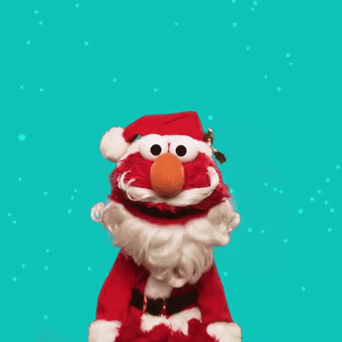 Merry Christmas Santa GIF by Sesame Street
