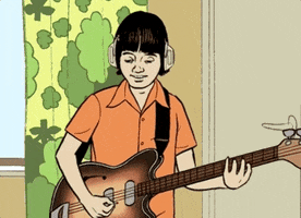 recording guitar player GIF by Peter Bjorn and John