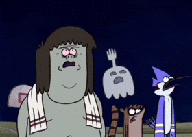 Looking Regular Show GIF