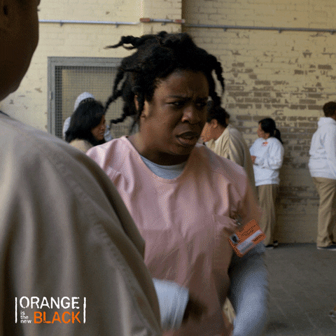 Confused Orange Is The New Black GIF by NETFLIX