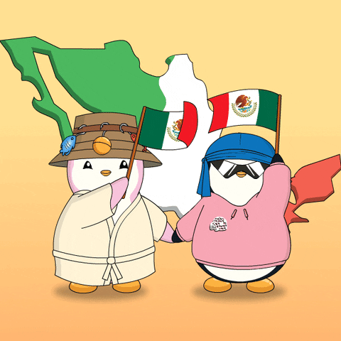 Dia De Los Muertos Mexico GIF by Pudgy Penguins