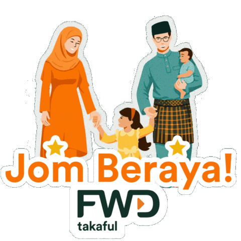 Takaful Jom Beraya Sticker by FWD Insurance
