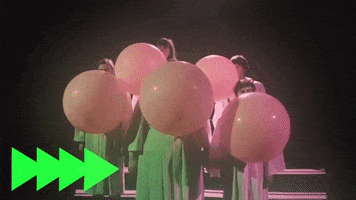 chewing gum bubbles GIF by Polyvinyl Records