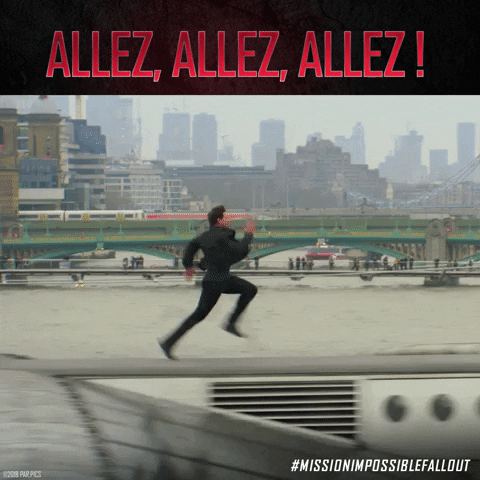 Allez Courir GIF by Mission : Impossible Fallout - Find & Share on GIPHY