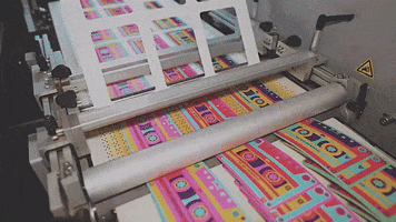 90S Printing Gif By Sticker