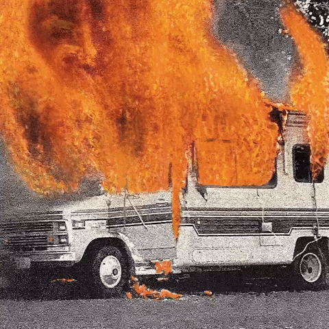 Burning Loma Vista Recordings GIF by Militarie Gun