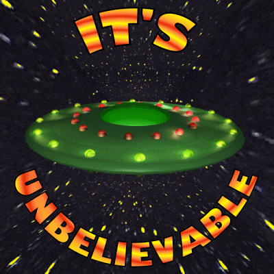 I Dont Believe It Flying Saucer GIF