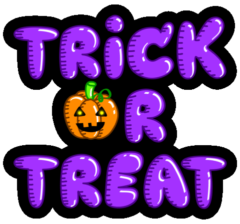 happy trick or treat Sticker by BOMBONATOR_WOLPH