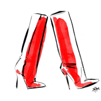 sexy high heels GIF by Hilbrand Bos Illustrator
