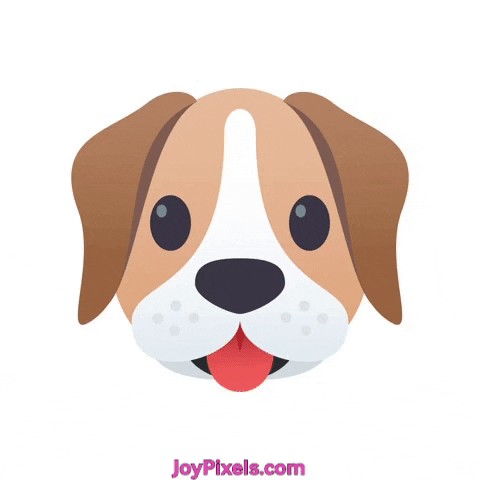 dog face GIF by JoyPixels
