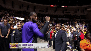 happy lebron james GIF by NBA