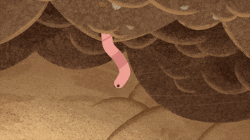wiggle worm GIF by Puffin Rock