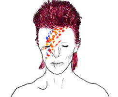 David Bowie Animation Sticker by weinventyou