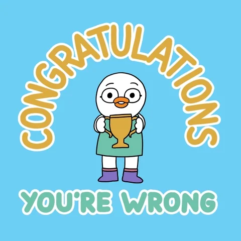 Youre Wrong First Place GIF