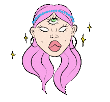 Girl Pink Sticker