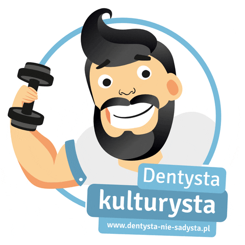 dentysta_nie_sadysta_pl dentist bodybuilder dentysta kulturysta GIF