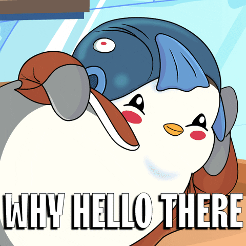 I See You Hello GIF by Pudgy Penguins