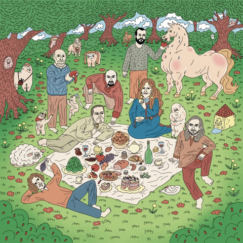 Peace Eating GIF by eszterke