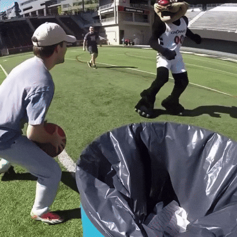 Mascot Throw GIF by Bearcat