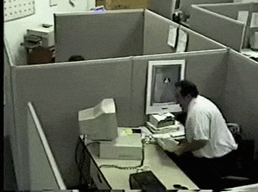 I Hate My Job Office Rage GIF - Find & Share on GIPHY