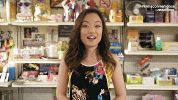 Blinking Andrea Bang GIF by Kim's Convenience